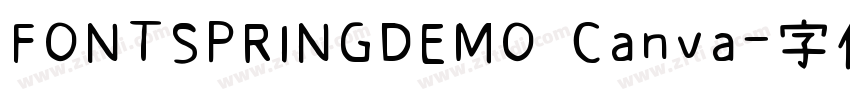 FONTSPRINGDEMO Canva字体转换